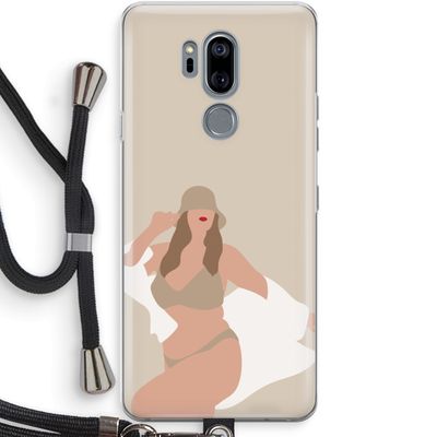 One of a kind: LG G7 Thinq Transparant Hoesje met koord