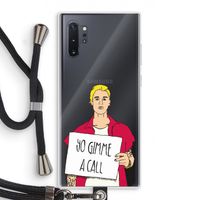 Gimme a call: Samsung Galaxy Note 10 Plus Transparant Hoesje met koord
