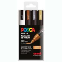 Acrylverfmarkeerder POSCA PC-5M/4C GALAXY Multicolour 1,8-2,5 mm 4 Onderdelen