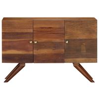 The Living Store Dressoir - Bruin - 110 x 30 x 75 cm - Massief gerecycled hout