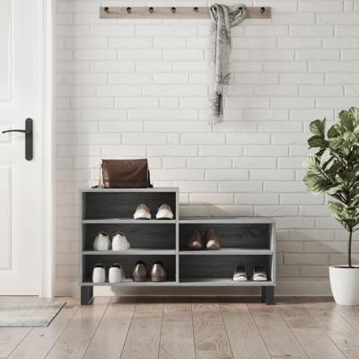 VidaXL Schoenenkast 102x36x60 cm bewerkt hout sonoma grijs