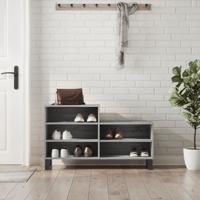 VidaXL Schoenenkast 102x36x60 cm bewerkt hout sonoma grijs