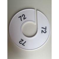 Maatring 11 cm wit/zwart 72