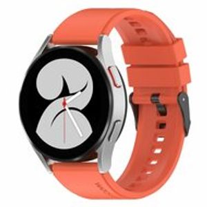 Siliconen gesp bandje - Oranje - Samsung Galaxy Watch - 42mm