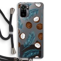 Kokosnoot roze: Xiaomi Redmi Note 10 Pro Transparant Hoesje met koord