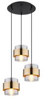 Globo Design hanglamp Milley 3-lichts rond 15560-3H