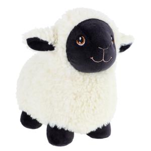 Keel Toys pluche schaap/lammetje knuffeldier - wit/zwart - lopend - 25 cm