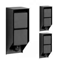 Set van 3 Tuinstopcontact Double Wall buitenstopcontact zwart Set van 3 Tuinstopcontact Double Wall buitenstopcontact zwart