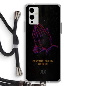 Praying For My Haters: OnePlus 9 Transparant Hoesje met koord