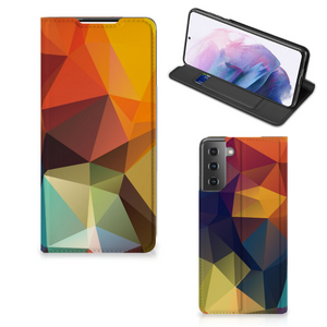 Samsung Galaxy S21 Plus Stand Case Polygon Color