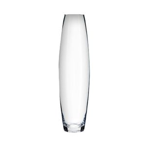 Atmosphera bloemenvaas Ovaal model - transparant - glas - H40 x D11 cm