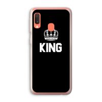 King zwart: Samsung Galaxy A20e Transparant Hoesje