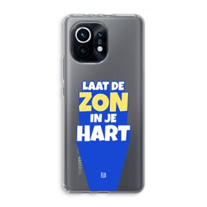 Laat de zon in je hart: Xiaomi Mi 11 Transparant Hoesje