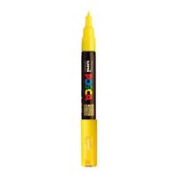 Uni Posca verfmarker 1mc strogeel - conische punt - 1 mm