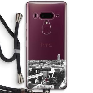Marrakech Skyline : HTC U12+ Transparant Hoesje met koord