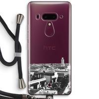 Marrakech Skyline : HTC U12+ Transparant Hoesje met koord