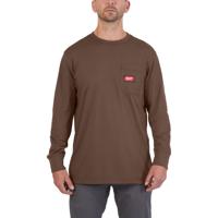 Milwaukee WT LS BR XL T-shirt Work long sleeve brown XL - 4932493061
