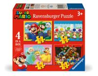 Ravensburger Super Mario 4 in a Box 12/16/20/24 stukjes