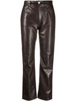 Nanushka pantalon Vinni à coupe droite - Marron