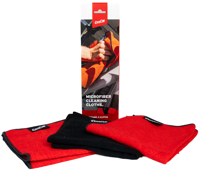 Schoonmaakdoek Cyclon set twee kleuren - rood/zwart