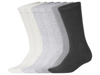 esmara 7 Paar dames sokken (Wit/grijs/zwart, 39-42)