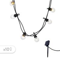 LUMIJARDIN Zonneslinger 10 LED-lampen - Warm wit - Party clear solar