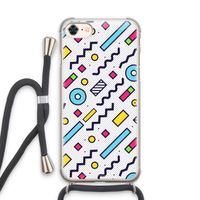 8-bit N°8: iPhone 7 Transparant Hoesje met koord