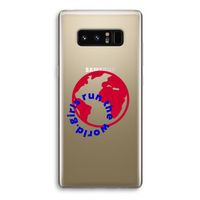 Run The World: Samsung Galaxy Note 8 Transparant Hoesje