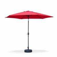 sweeek - 3m ronde parasol, paal met houteffect