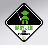Jedi baby aan boord sticker
