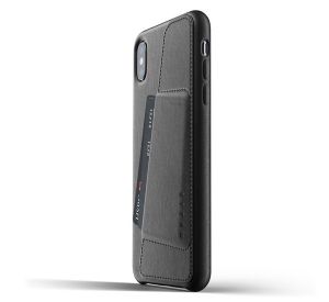 Mujjo Leather Wallet Case iPhone XS Max zwart - MUJJO-CS-102-BK