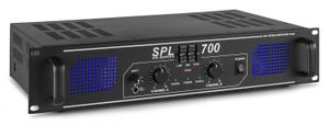 SkyTec SPL700 versterker 2 x 350W met equalizer en verlicht