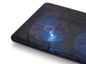 Conceptronic CNBCOOLPAD2F notebook cooling pad 39,6 cm (15.6") Zwart