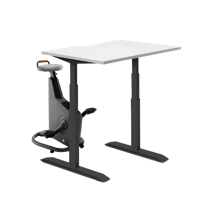 LifeSpan Ampera Bike Desk Space Grey with Standing Desk