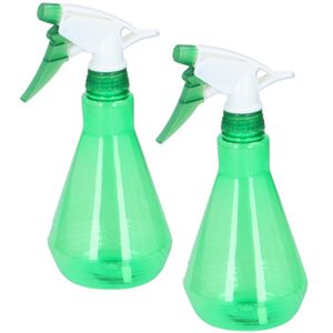 2x stuks plantenspuiten groen 500 ml