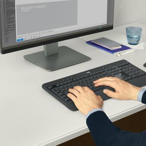 Logitech Advanced MK540 toetsenbord Inclusief muis Universeel USB QWERTY US International Zwart, Wit