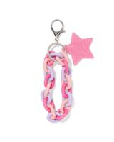 HEMA Sleutelhanger 13cm Ketting Ster Roze