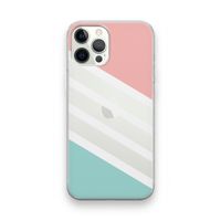 Strepen pastel: iPhone 12 Pro Transparant Hoesje