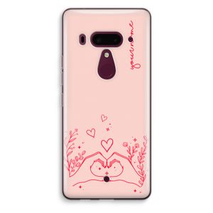 Love is in the air: HTC U12+ Transparant Hoesje