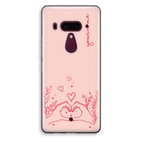 Love is in the air: HTC U12+ Transparant Hoesje