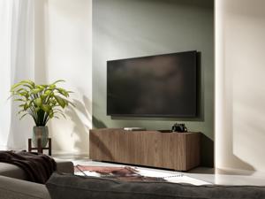 Tv-meubel KINGSTON 1 klapdeur 105 cm walnoot