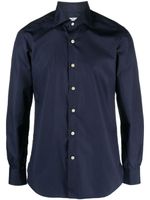 Kiton chemise à manches longues - Bleu