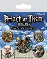 Attack on Titan Pin-Back Buttons 5-Pack Season 3 - thumbnail
