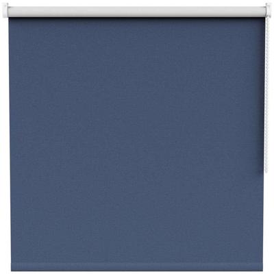 Leen Bakker - Fenstr Rolgordijn Stockholm Verduisterend - Donker (35510) - Polyester - Blauw - 120x10x10 Cm