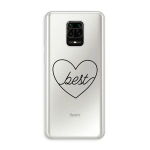 Best heart black: Xiaomi Redmi Note 10 Lite Transparant Hoesje