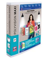 Presentatieringband Oxford Polyvision Maxi A4 XL 4-rings D-mech 30mm transparant - thumbnail