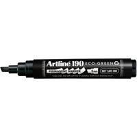Permanent marker artline 190 eco schuin 2-5mm zw | 12 stuks