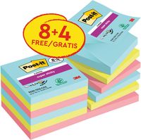 Post-it Super Sticky Z-notes Cosmic, 90 vel, ft 76 x 76 mm, 8 + 4 GRATIS