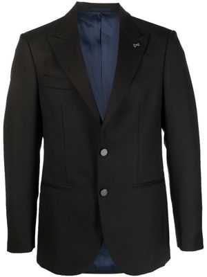 D4.0 blazer en laine à simple boutonnage - Marron
