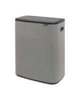 Brabantia Bo touch bin 2x30 liter mineral concrete grey